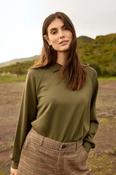Soya Concept - Banu Collar Forest Green Top image