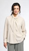 Vetono - Cream Blouse with Collar