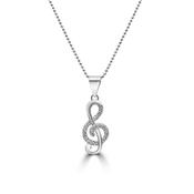 Clarity Jewellery Treble Clef Pendant image