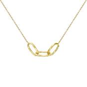 9ct Gold Triple Oval Hoop Necklace image