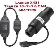 Launch X431 Trailer-16+7+7 and CAN Adapter