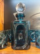 Blue Square Decanter