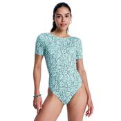 Roxy Sun Babe Short Sleeve One-Piece Swimsuit