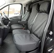 RENAULT MASTER 2010 - 2024 HEAVY DUTY SEAT COVERS 2 Pc Bench image