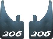 Peugeot 206 Flat Rubber Mudflaps (378) – x 2 image