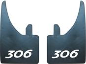 Peugeot 306 Flat Rubber Mudflaps (379) – x 2