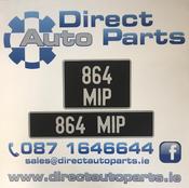 Vintage Style Oblong &amp;amp; Square Number Plates
