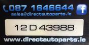DAP02 Style Oblong Number Plate x 1 image