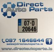 Standard Square Number Plates x 2 image