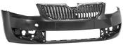 Skoda Octavia 2013 – 2017 Front Bumper - Without Holes for Headlamp Washers image
