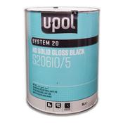 U-POL Solid Gloss Black Paint 5L - S20610/5
