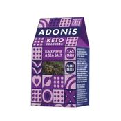 Adonis Black Pepper &amp; Sea Salt Keto Crackers 60g