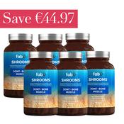 FabÜ Joint Bone Muscle 60 Capsules x 6 Month Bundle - Save €44.97
