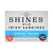 Shines Wild Irish Sardines in Spring Water 106g (Low Salt)
