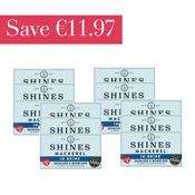 Shines Mackerel Fillets in Brine 125g Case of 12 | Save €11.97