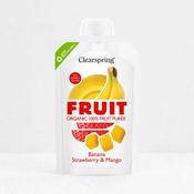 Clearspring Organic Fruit Purée Banana, Strawberry &amp; Mango 100g