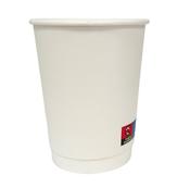 12oz White Matte Double Wall Coffee Cup – 500 Pack | Disposable Paper Cups Ireland