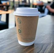 12oz Kraft Aqueous Coffee Cups – Home Compostable Hot Cups Ireland | 500 Pack Bulk