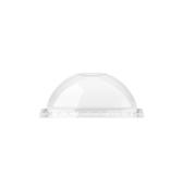 95mm rPET Dome Lid with Straw Slot (JC4) — Case of 1000