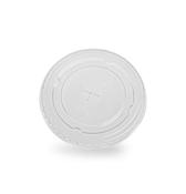 95mm rPET Flat Lid with Straw Slot | Fits 12oz &amp; 16oz Juice Cups | Case of 1,000