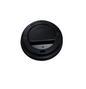 80mm Black Hot Cup Lids | 8oz | 1000 Pack | FREE Ireland Delivery