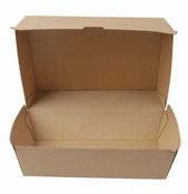 #10 Kraft Clamshell Large Lunch Box HP3 1000ml | 200 Boxes/Pack | Compostable Ireland