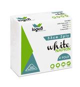 33cm White 2ply 4fold Napkins | 2000 Pack | FREE Ireland Delivery