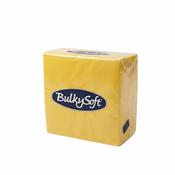 BulkySoft Yellow 2ply 4-Fold Napkins 33cm x 33cm | 2000 Pack | Free Delivery Ireland
