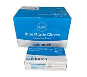 Blue Nitrile Gloves Powder Free Medium | Medical Grade | 1000 Pack
