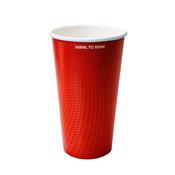 20oz Spiritpak Red Paper Party Cup | 568ml Pint | 500 Pack | FREE Ireland Delivery