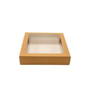 Apple Tart Boxes with Window 9x9x2" | Kraft | 50 Pack
