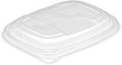 34oz Black 1-Compartment Microwaveable Containers Lids (8x40) (320 Per Case)