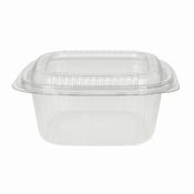 500cc Square Hinged Salad Containers rPET | 300 Pack | FREE Ireland Delivery
