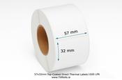 Zebra 57×32mm Perforated Labels | 1,500 Per Roll | Shelf Edge Price Labels | 800262-125 | Ireland