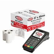 Paymentsense Thermal Paper Rolls | BPA-Free 57x40mm | 50 Roll Box