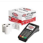 57x40mm Credit Card Rolls | BPA-Free PDQ Paper | 50 Roll Box | Ireland