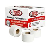 60x100mm BPA-Free Scales Thermal Paper Rolls | 42mm Core | Box of 10 | Ireland