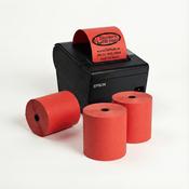 80mm Red Thermal Till Rolls | 80x70mm Urgent Alert &amp; Branded Receipt Paper | 20 Roll Box | Ireland