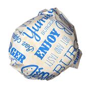 Blue Burger Wrap 250x300mm | Grease Resistant Paper Wraps Ireland (1000/Case)