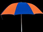 Orange/Blue Bookmakers Umbrella | 170cm Racecourse Brolly | Custom Printed