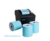 80mm Blue Thermal Till Rolls | 80x70mm Colour-Coded Receipt Paper | 20 Roll Box | Ireland