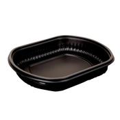 34oz Black 1-Compartment Microwaveable Containers | Base Only | 320 Per Case (8x40) | Ireland
