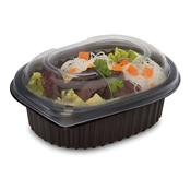 12oz Black 1-Compartment Microwaveable Containers | Base Only | 640 Per Case (8x80) | Ireland