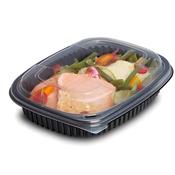 24oz Black 1-Compartment Microwaveable Containers | Base Only | 320 Per Case (8x40) | Ireland