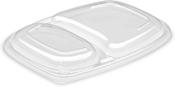 Lids for 34oz Black 2-Compartment Microwaveable Containers | Anti-Fog | 320 Per Case (8x40) | Ireland