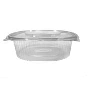 250cc Oval Hinged Salad Containers | Clear rPET | 400 Pack | FREE Ireland Delivery