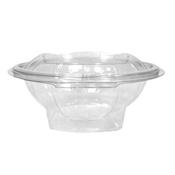 750cc Extra Large Salad Bowls with Lids | Round Hinged Clear PET | 400 Pack | FREE Ireland Delivery
