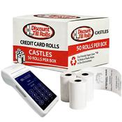 Castles S1F2 Credit Card Rolls – 57x40mm | 50 Roll Box | Ireland