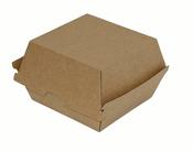 #8 Kraft Burger Box | Compostable Clamshell Packaging Ireland (250/Case)
