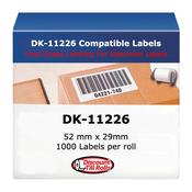 Brother DK-11226 Compatible Food Grade Labels 52x29mm | 1,000 Per Roll | Ireland (Min. 2 Rolls)